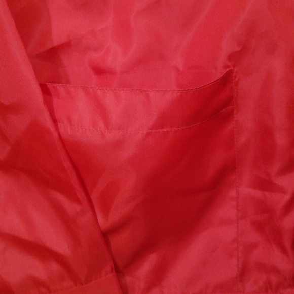 Liz Clairborne water proof hoodie red jacket. M - Picture 7 of 8